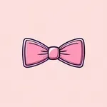 pink bow tie image